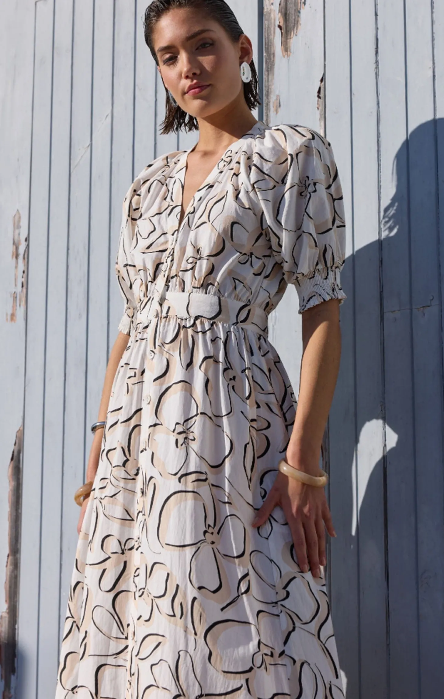 AMINA MIDI DRESS IN FLORAL
