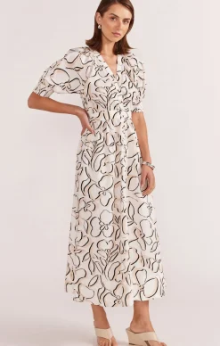AMINA MIDI DRESS IN FLORAL