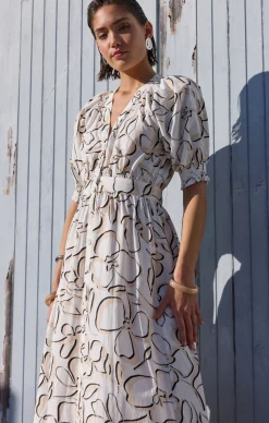 AMINA MIDI DRESS IN FLORAL