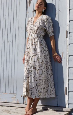 AMINA MIDI DRESS IN FLORAL