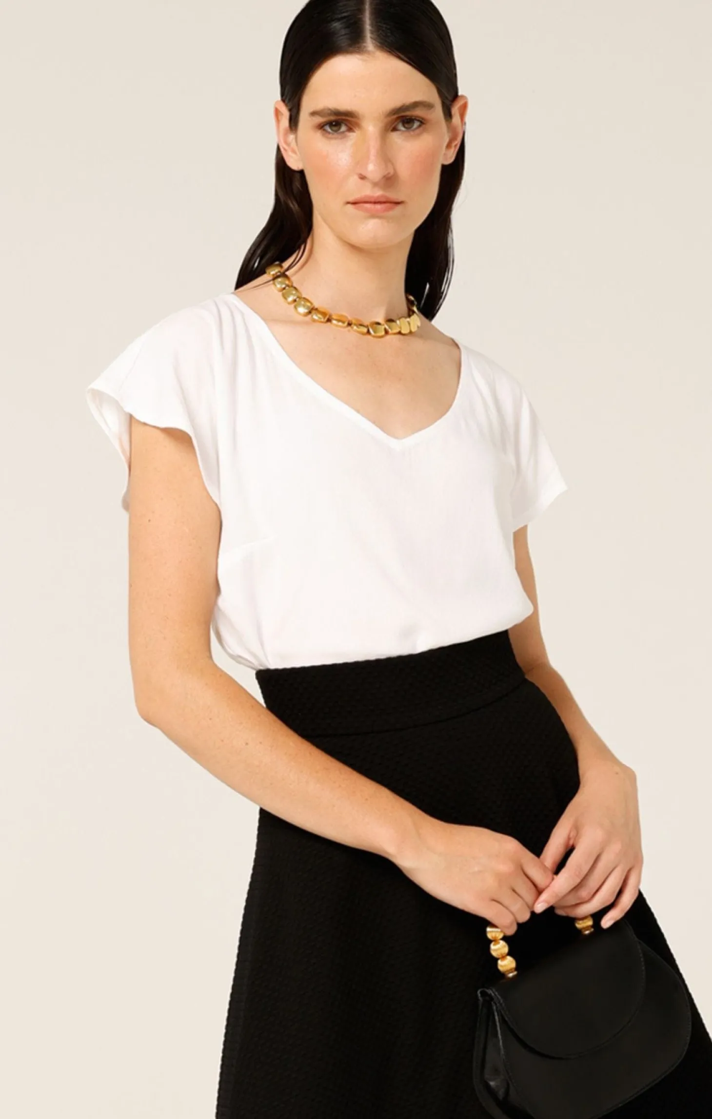 ANALIA TOP IN WHITE