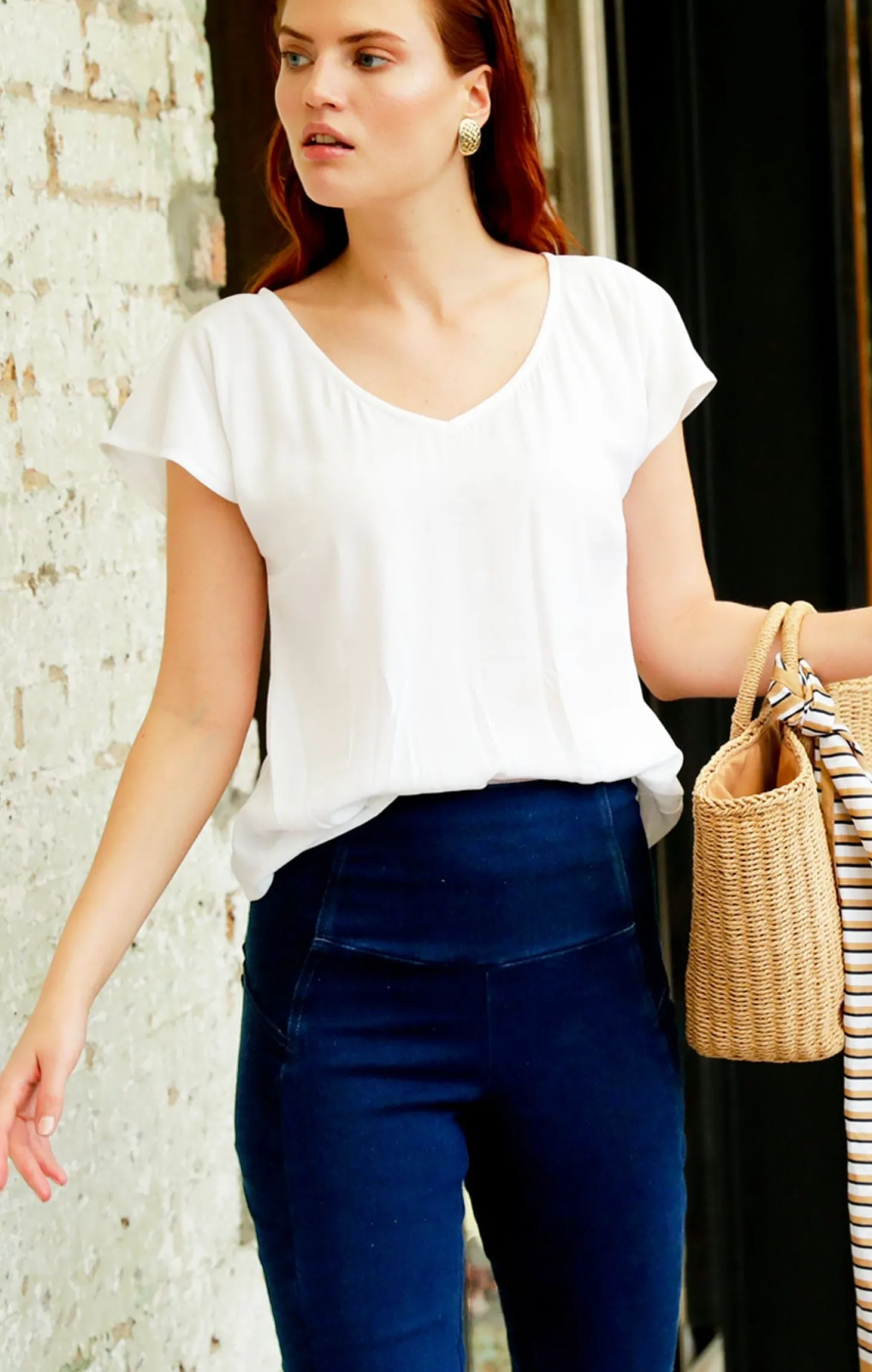 ANALIA TOP IN WHITE