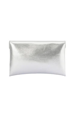 ANTONIA ENVELOPE CLUTCH IN SILVER