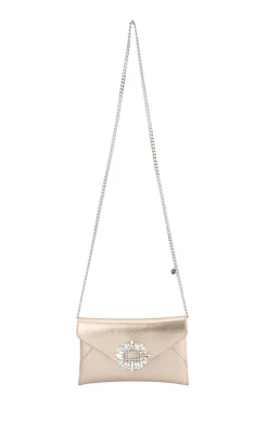 ANTONIA ENVELOPE CLUTCH IN CHAMPAGNE