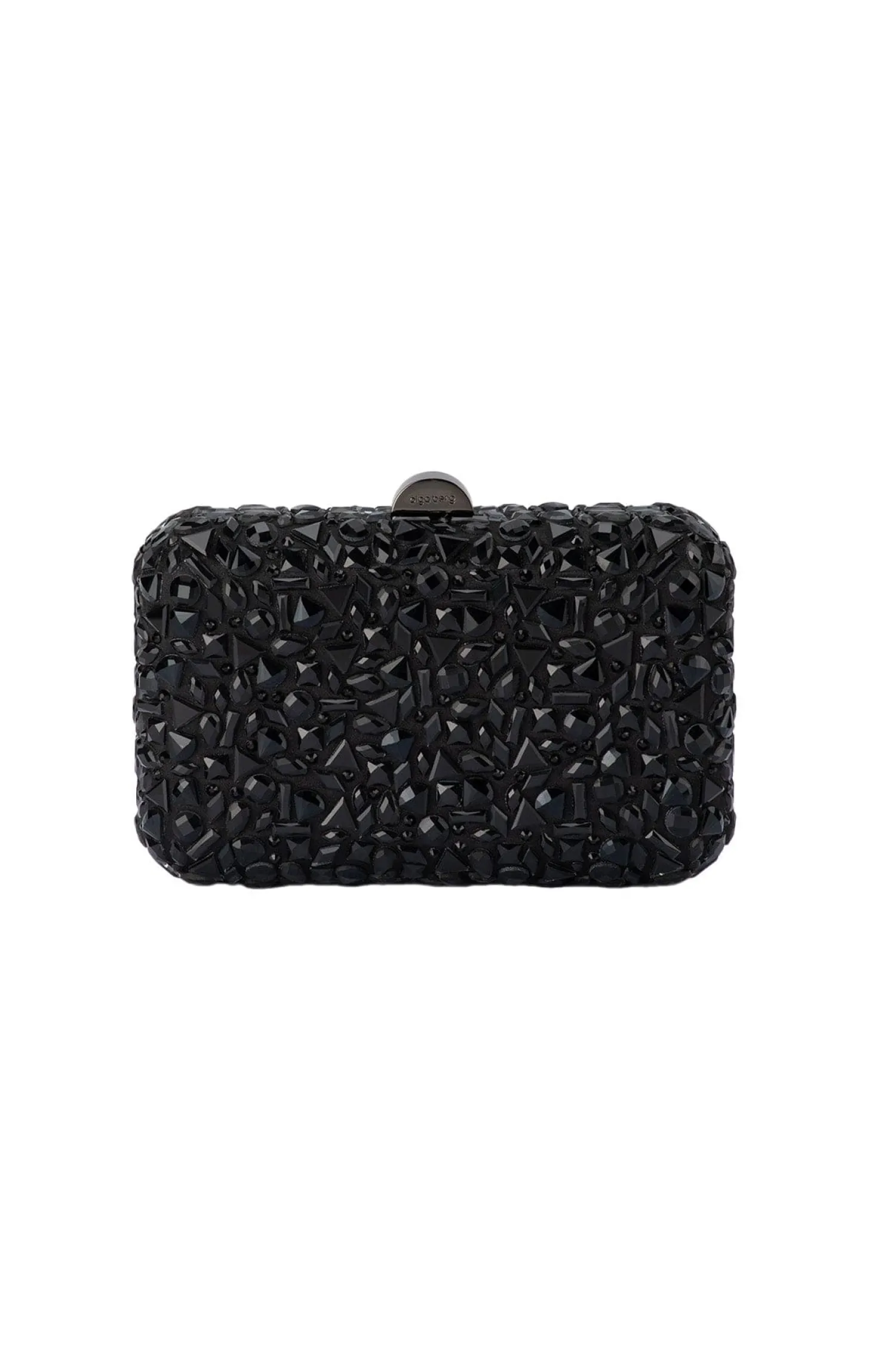 AVIVA CRYSTAL CLUTCH IN BLACK