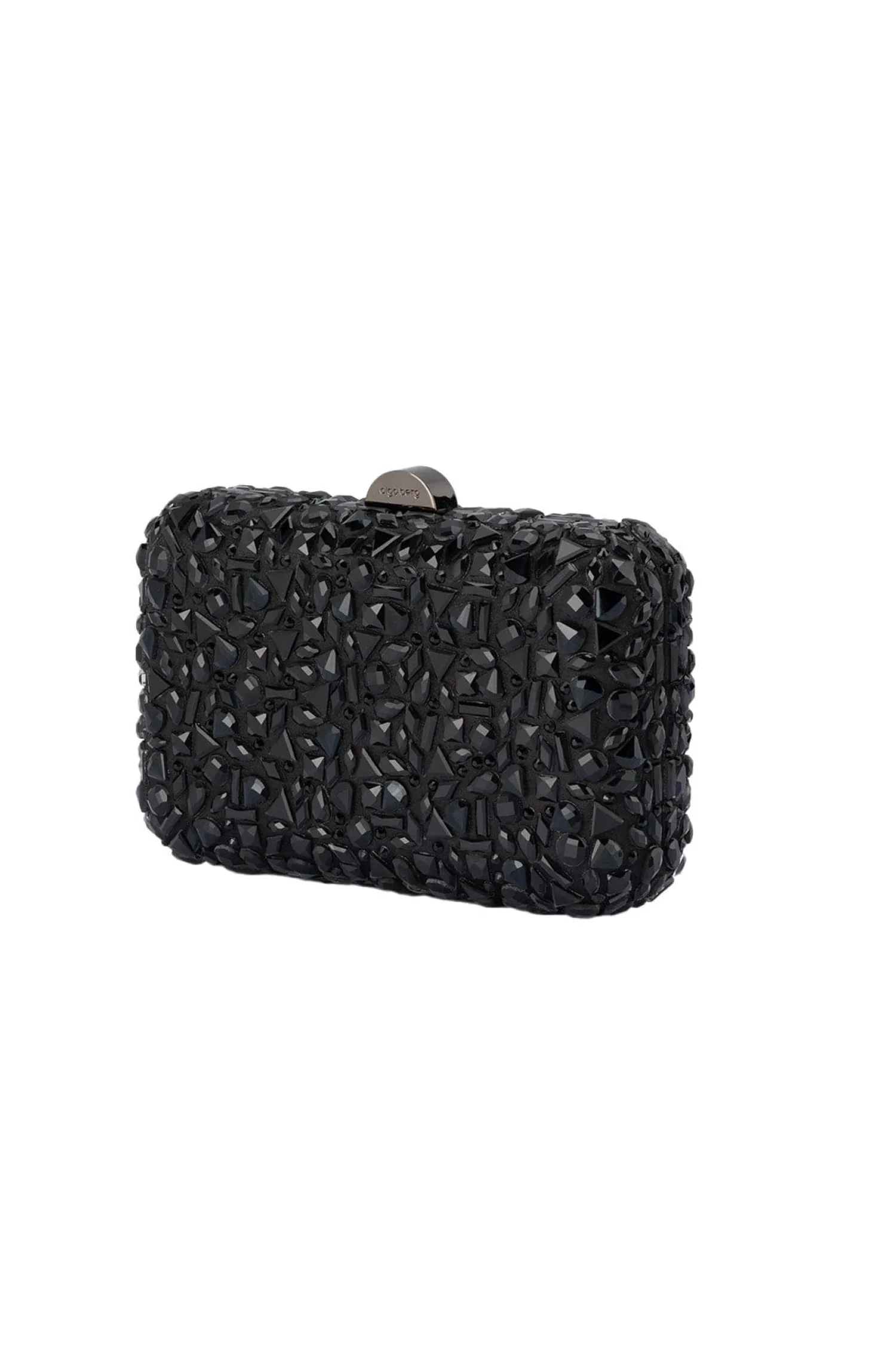 AVIVA CRYSTAL CLUTCH IN BLACK