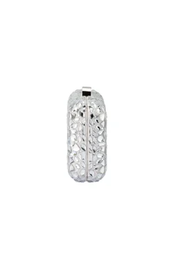 AVIVA CRYSTAL CLUTCH IN SILVER