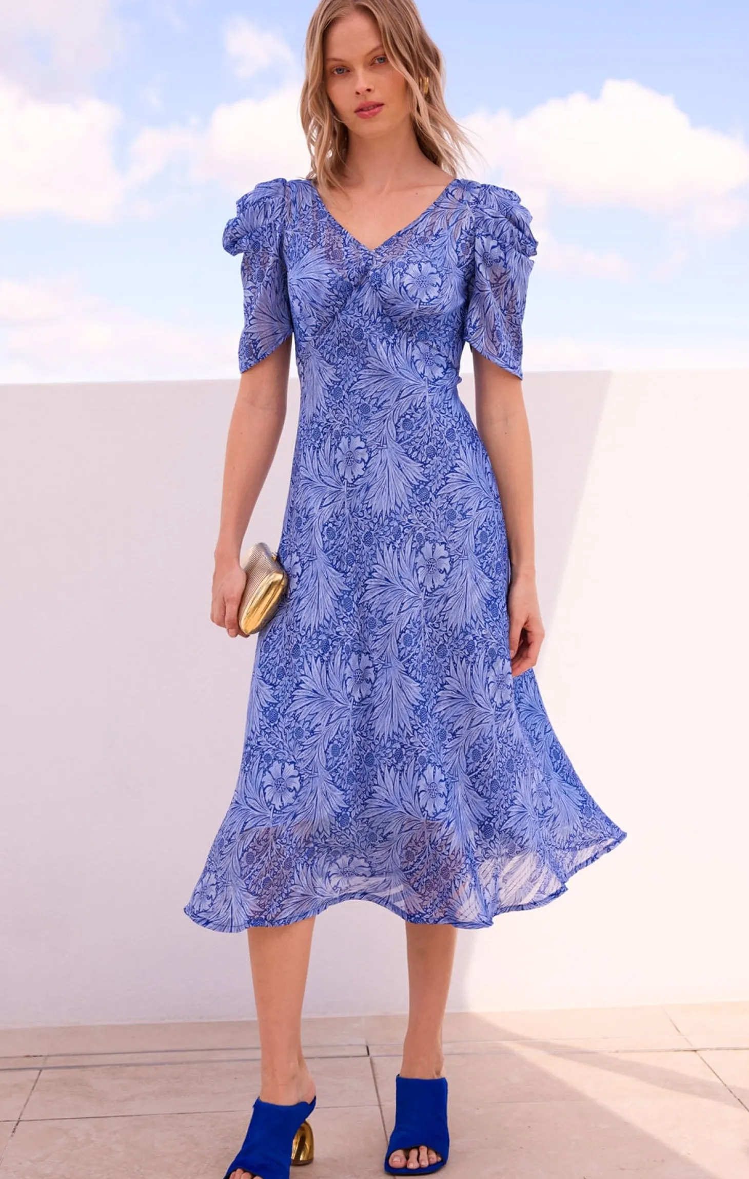 BLUE JAY MIDI DRESS