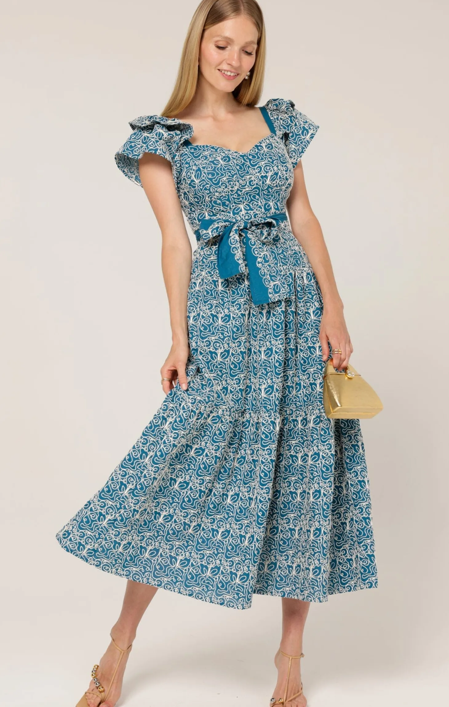 BLUE WING MAXI DRESS
