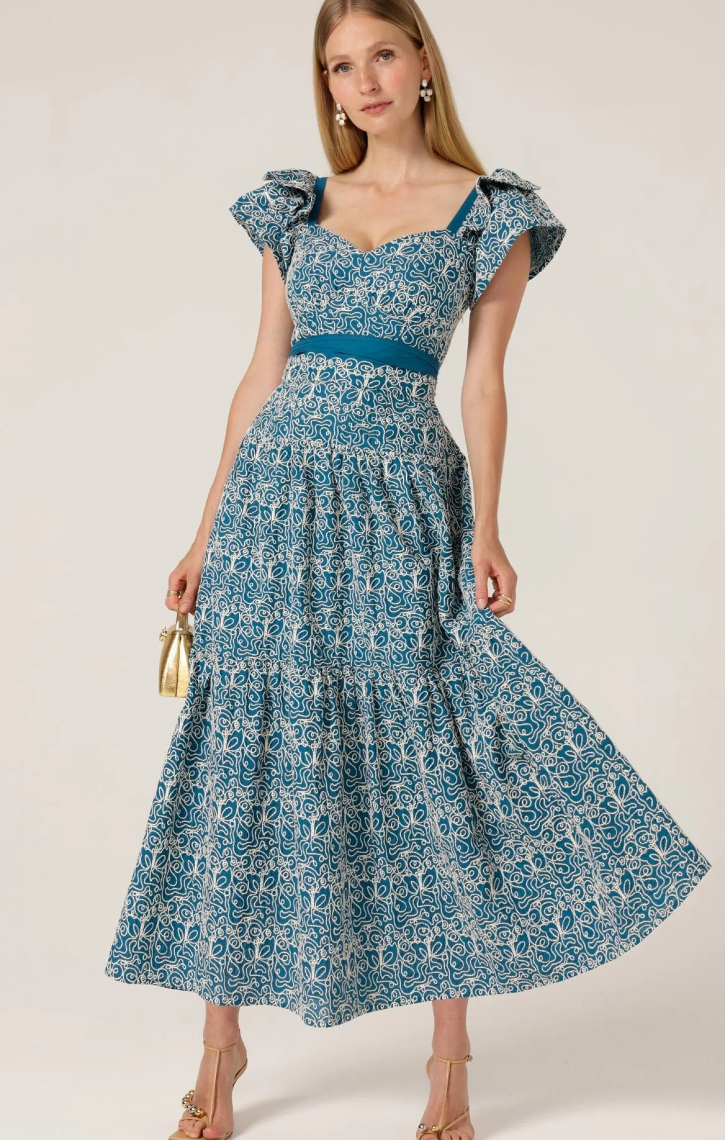 BLUE WING MAXI DRESS
