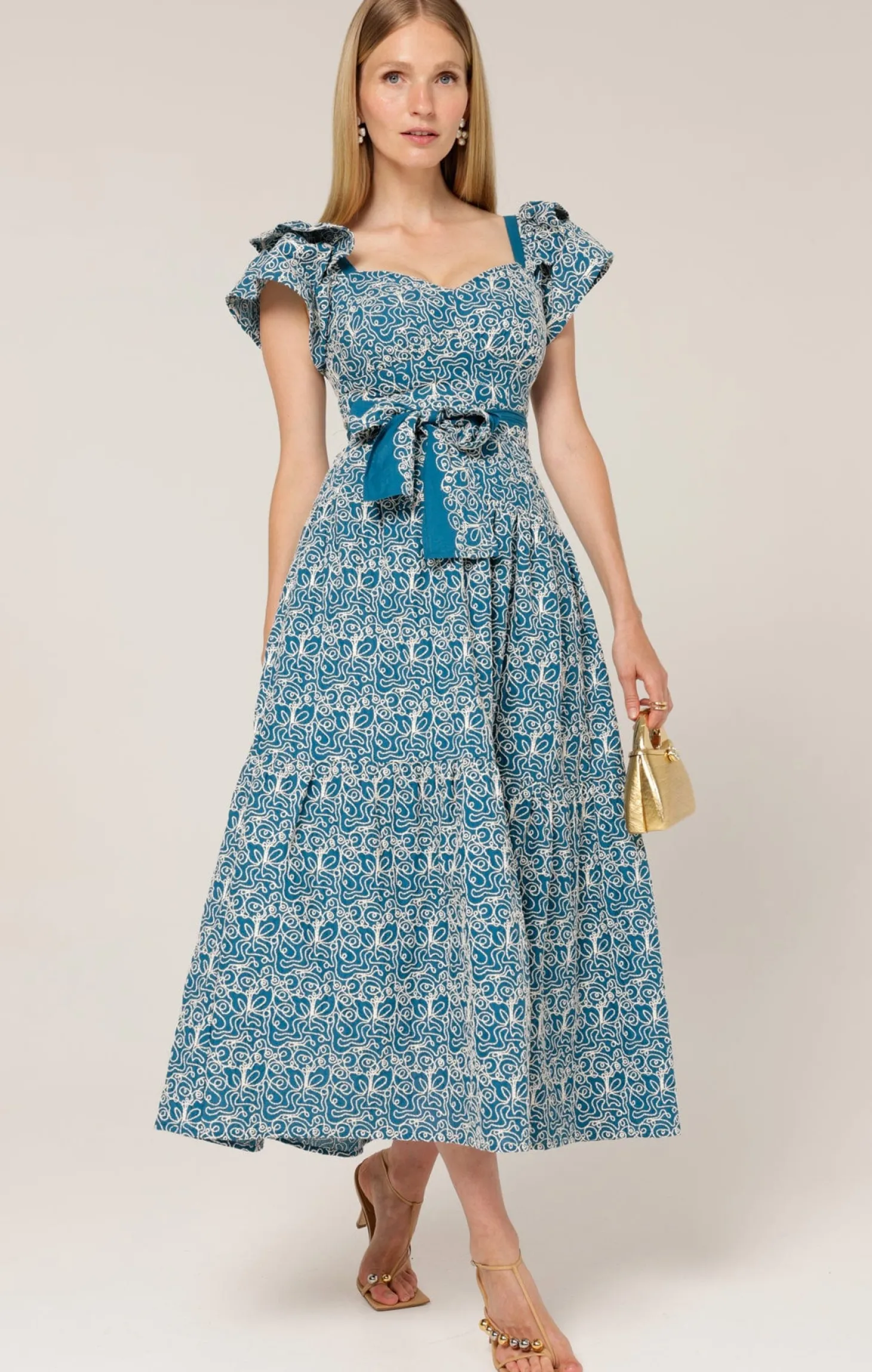 BLUE WING MAXI DRESS