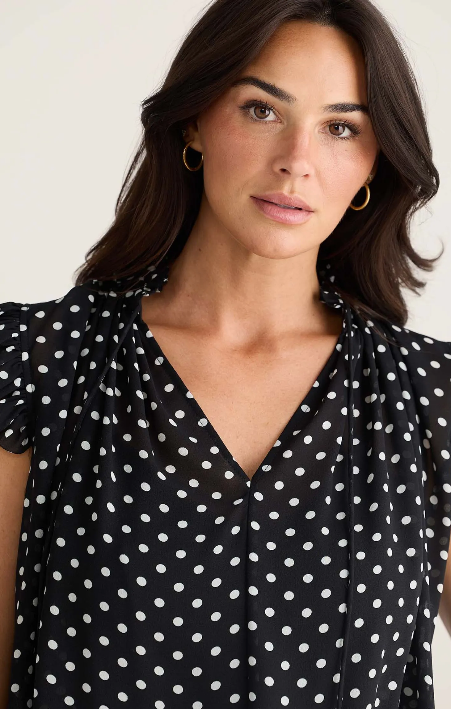 BROADWAY TOP IN POLKA DOT