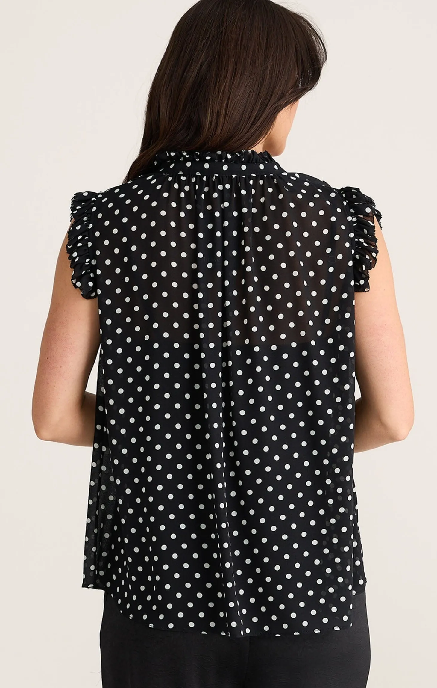 BROADWAY TOP IN POLKA DOT