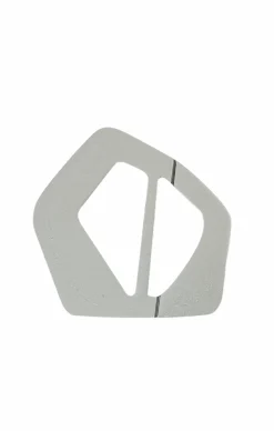 BUCKLE ACCESSORY IN SILVER BLACK MARBLE
