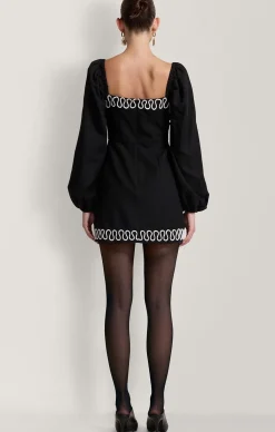 CARMENSITA MINI DRESS IN NOIR