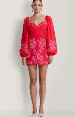 CARMENSITA MINI DRESS IN ROJO