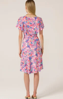 CARRACA LILA WRAP DRESS