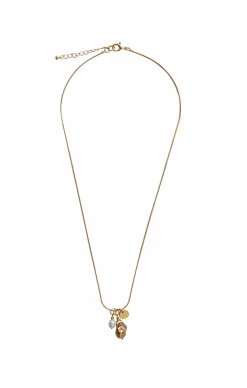 CAST PEARL CLUSTER NECKLACE IN ROSE GOLD