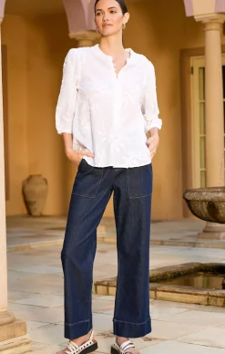 CELESTE WIDE LEG JEAN IN INDIGO