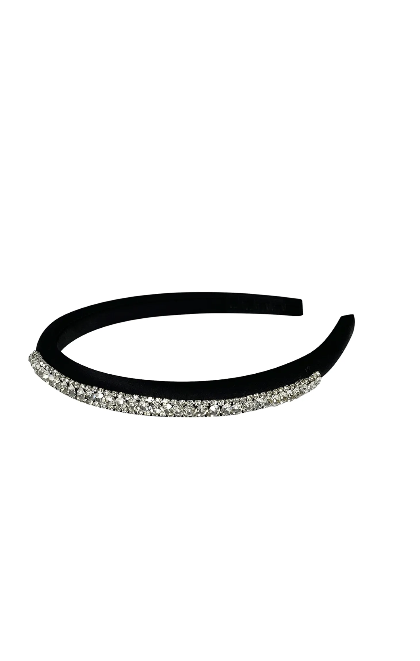DANICA DIAMANTE HEADBAND IN BLACK AND CRYSTAL