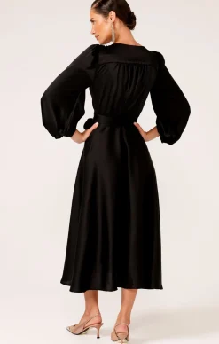 DIMMI WRAP DRESS IN BLACK