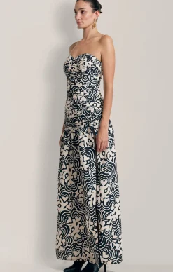 DOLCIE MAXI DRESS IN NOIR PRINT