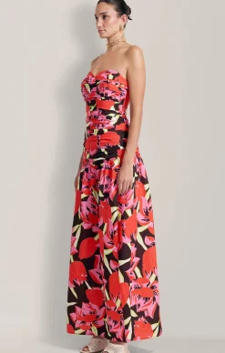 DOLCIE MAXI DRESS IN ROJO PRINT