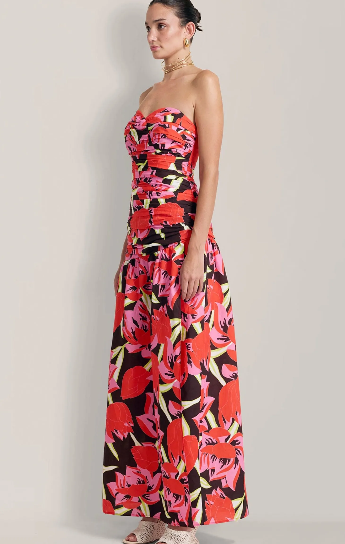 DOLCIE MAXI DRESS IN ROJO PRINT