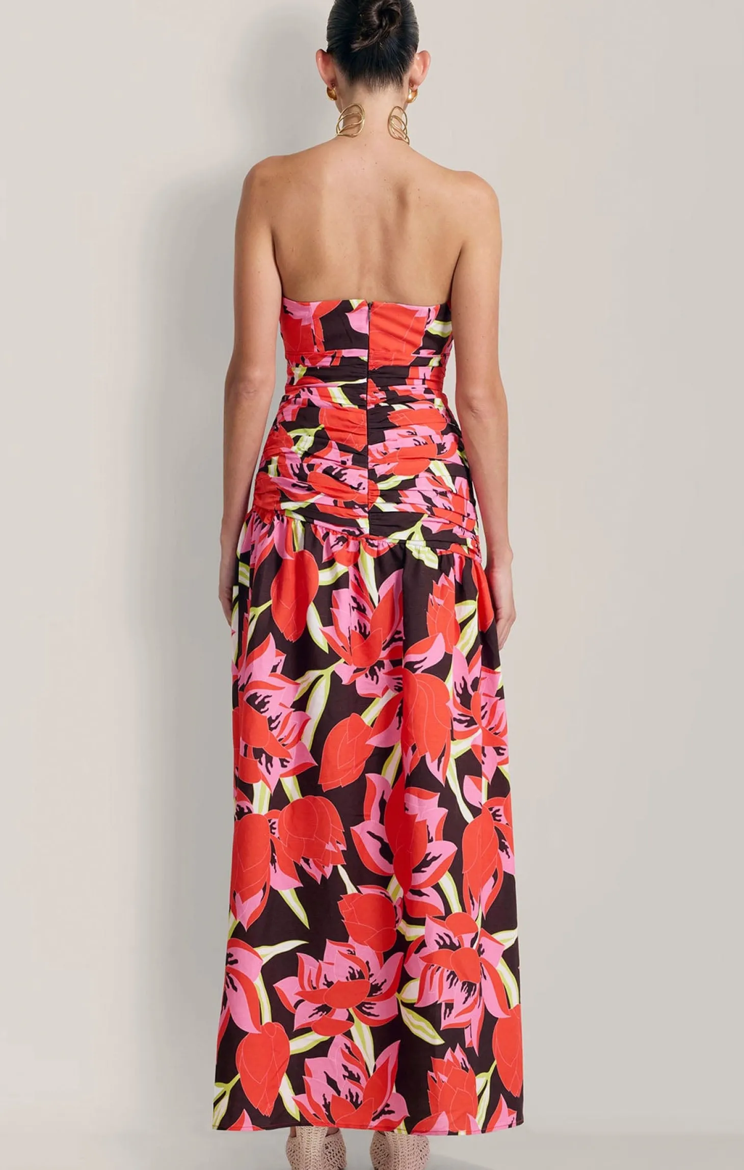 DOLCIE MAXI DRESS IN ROJO PRINT