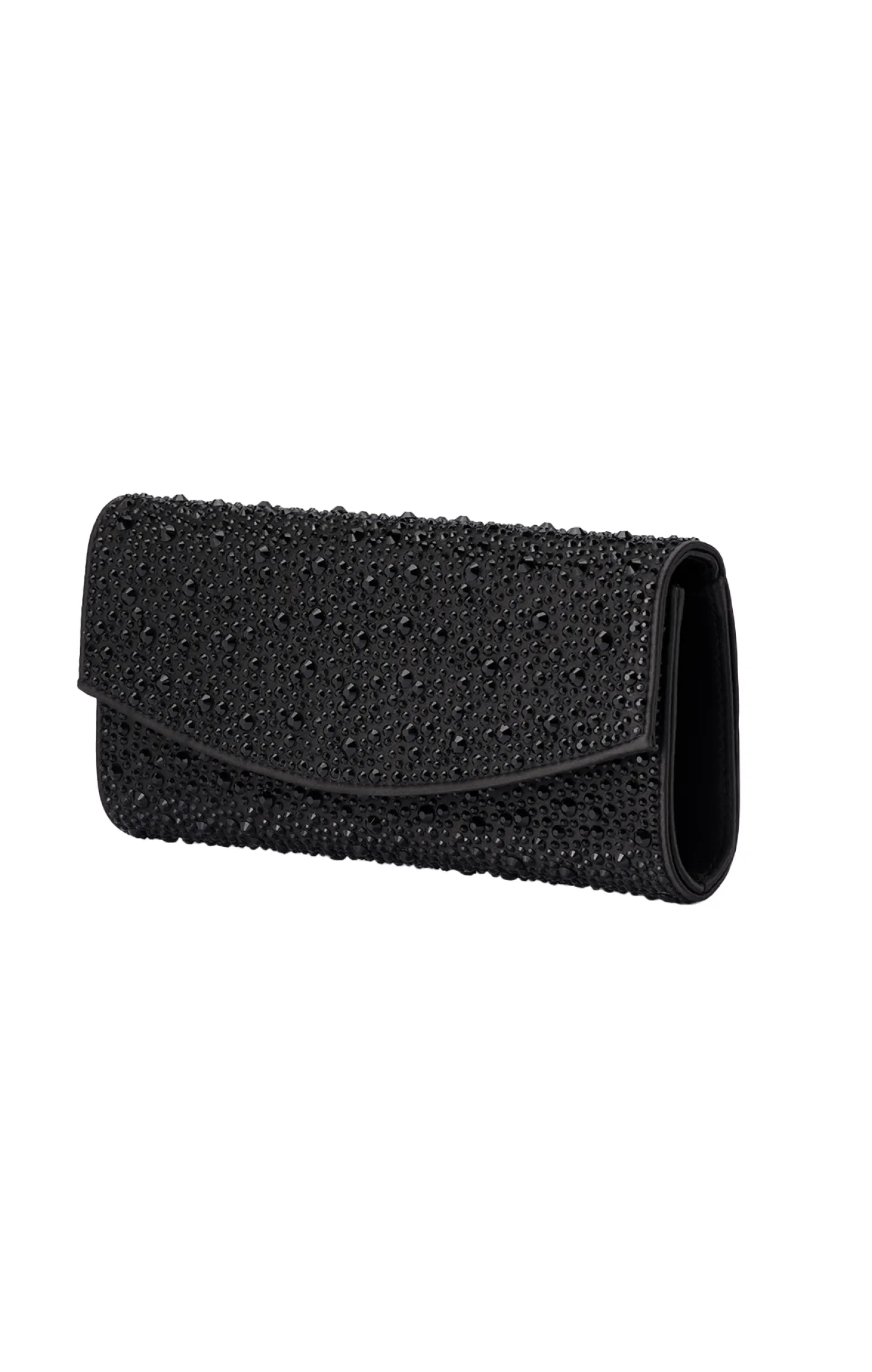 EMMA CRYSTAL CLUTCH IN BLACK