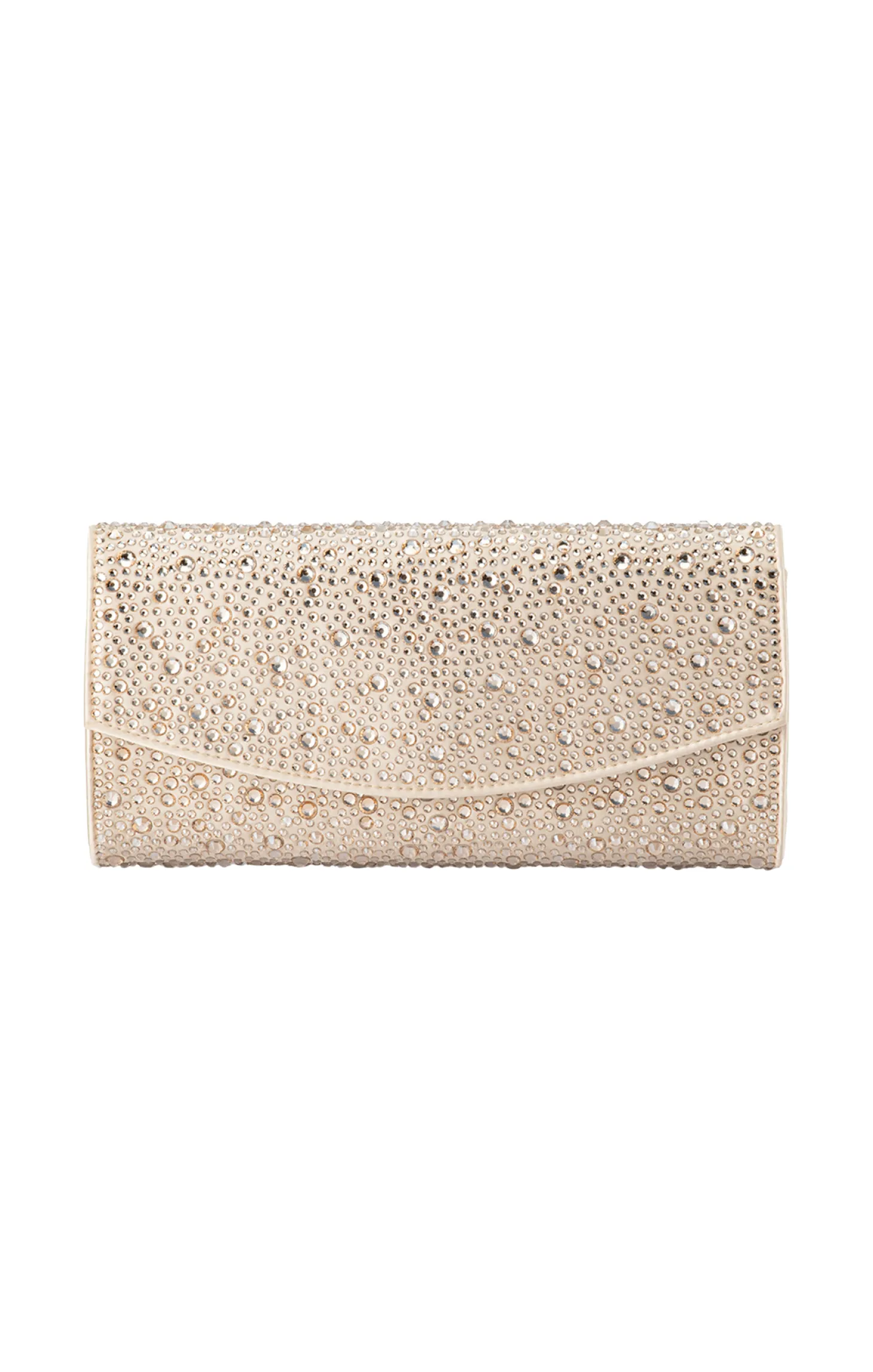 EMMA CRYSTAL CLUTCH IN CHAMPAGNE