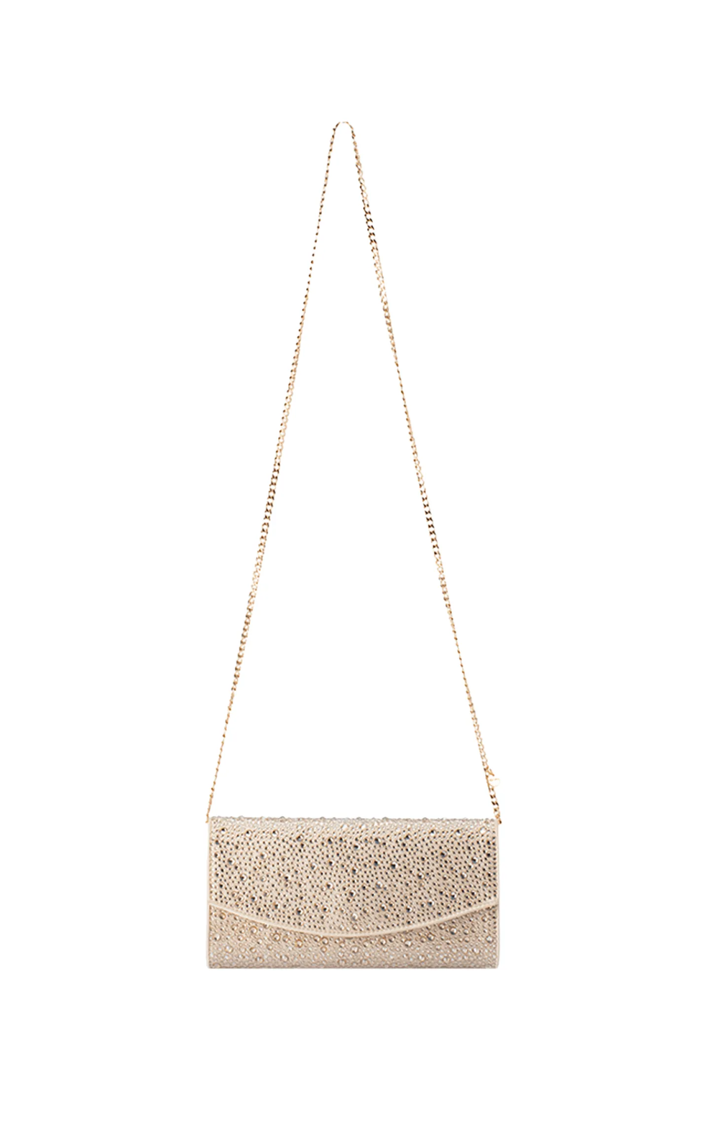 EMMA CRYSTAL CLUTCH IN CHAMPAGNE