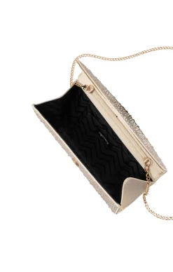 EMMA CRYSTAL CLUTCH IN CHAMPAGNE