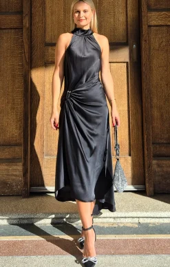 FIRELIGHT HALTER DRESS