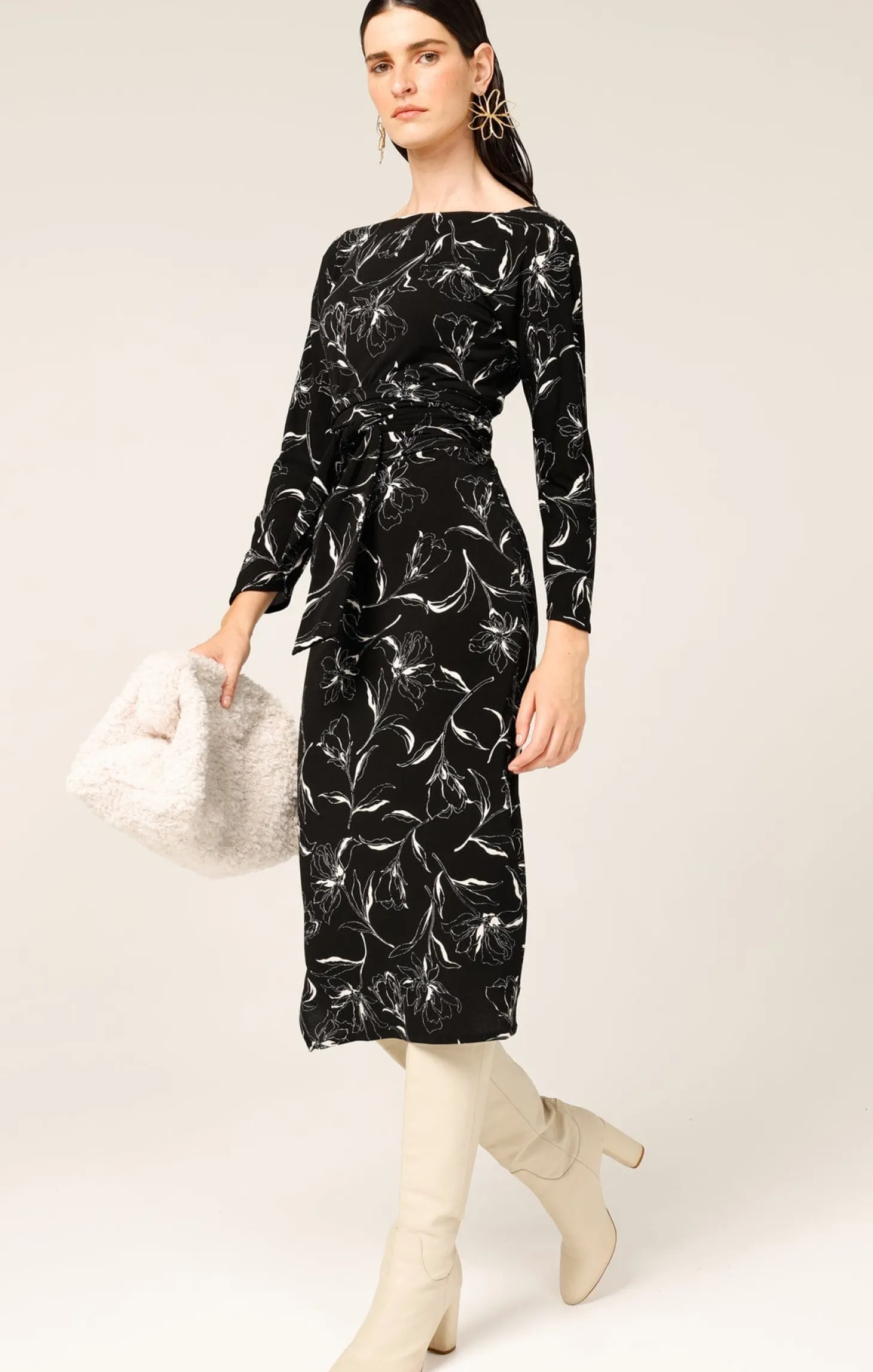 FLOWER LINE DRESS