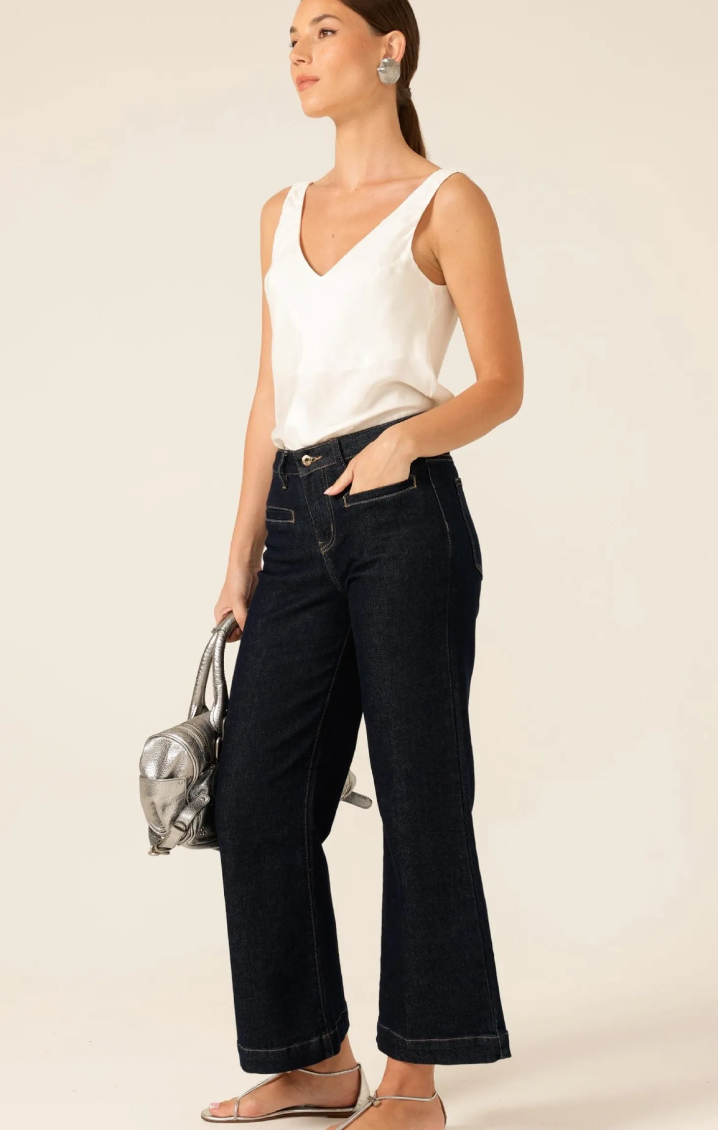 FREYA WIDE LEG JEAN IN INDIGO