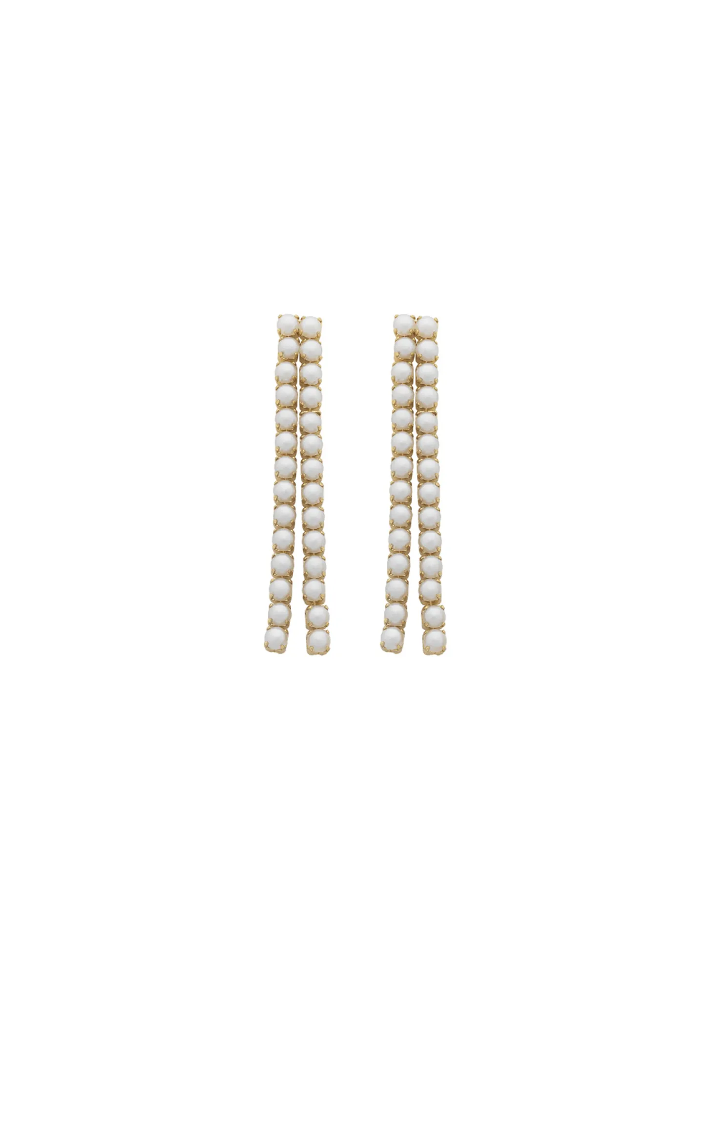 GARLAND PEARL EARRING IN GOLD