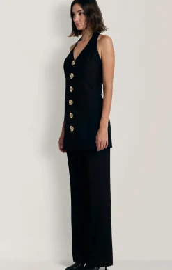 IRIDA VEST DRESS IN NOIR