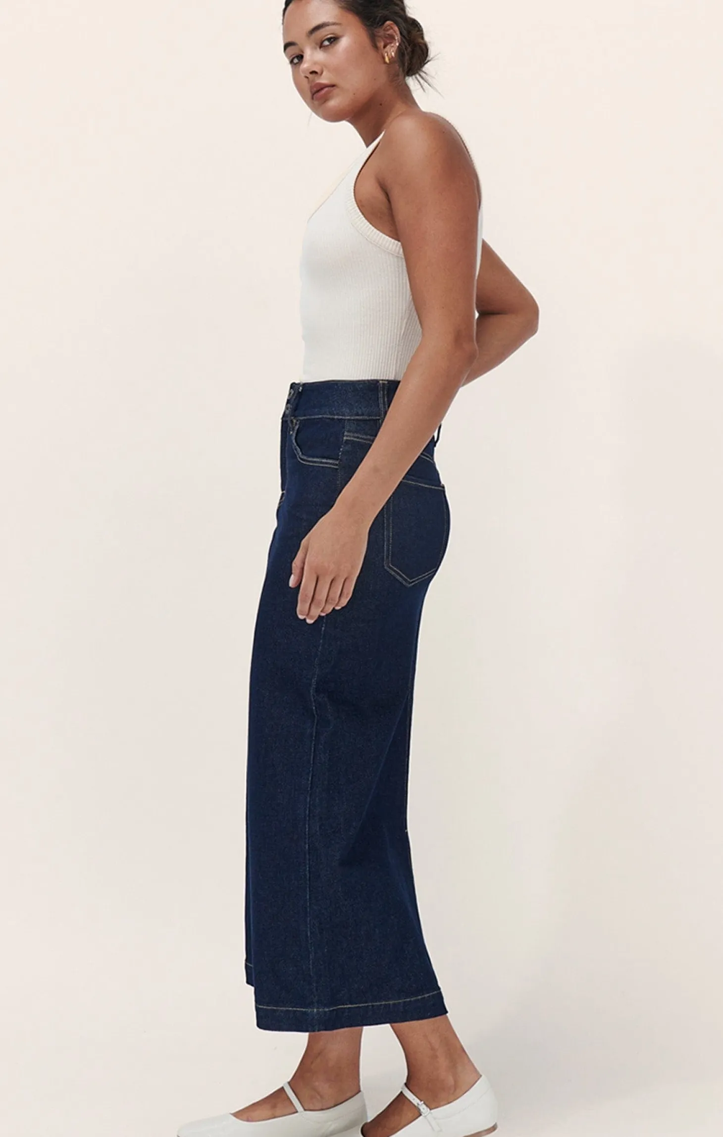 JONI DENIM MAXI SKIRT