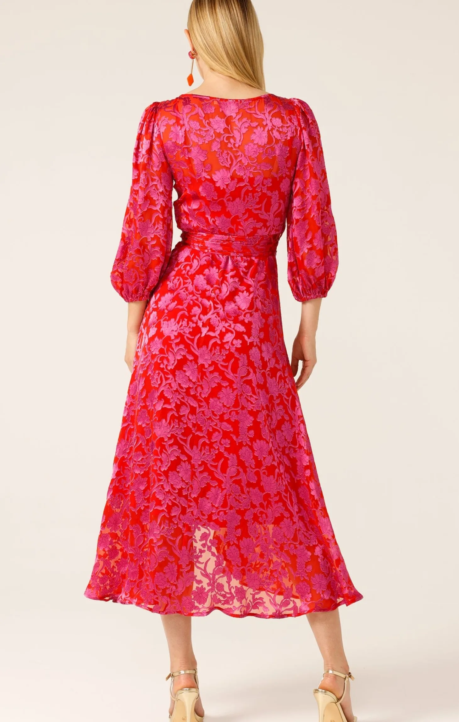 LILY FIRE WRAP DRESS