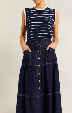 LOTUS LINEN SKIRT