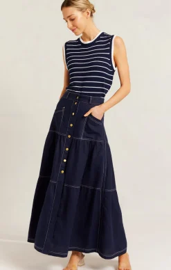LOTUS LINEN SKIRT