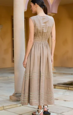 LUCIA DRESS IN MALT