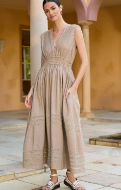 LUCIA DRESS IN MALT