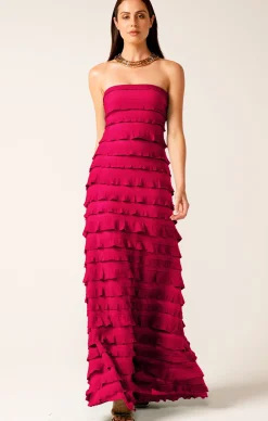 MADDISON DRESS IN RASPBERRY
