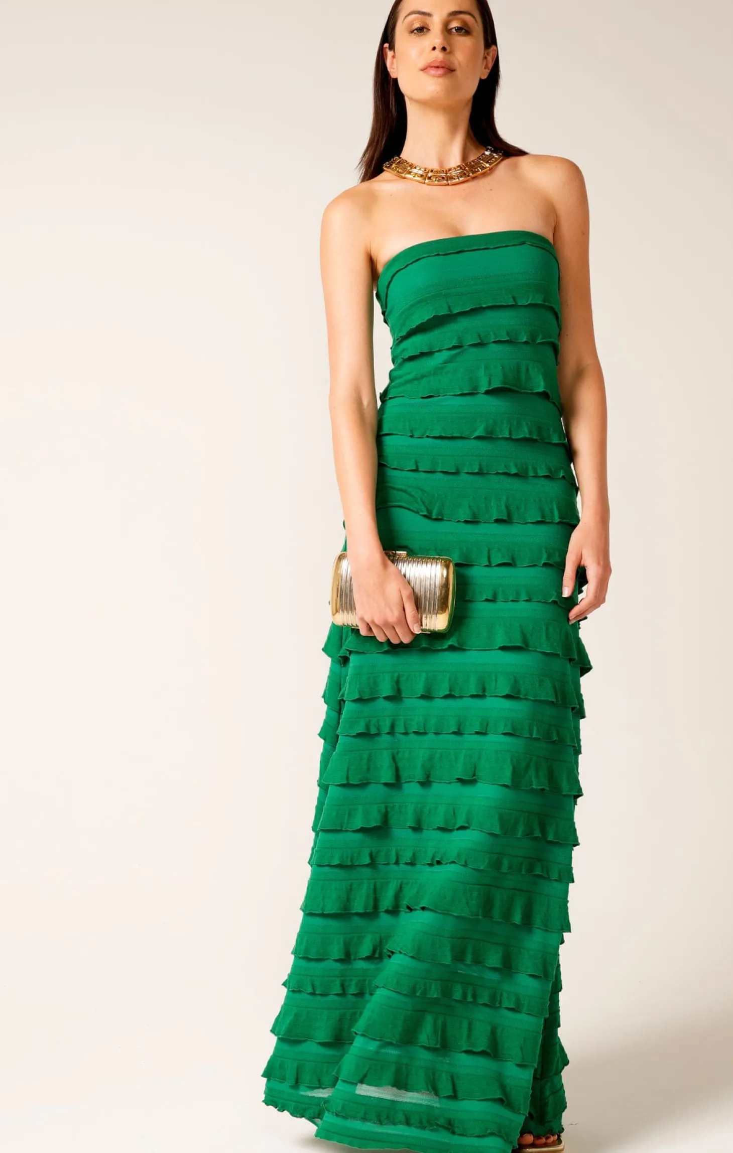 MADDISON MAXI DRESS IN EMERALD