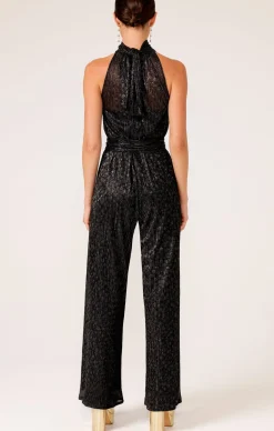 MARBLE SKY JUMPSUIT IN BLACK MULTI