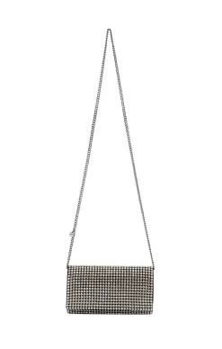 MARIE-ANN CRYSTAL CLUTCH IN BLACK