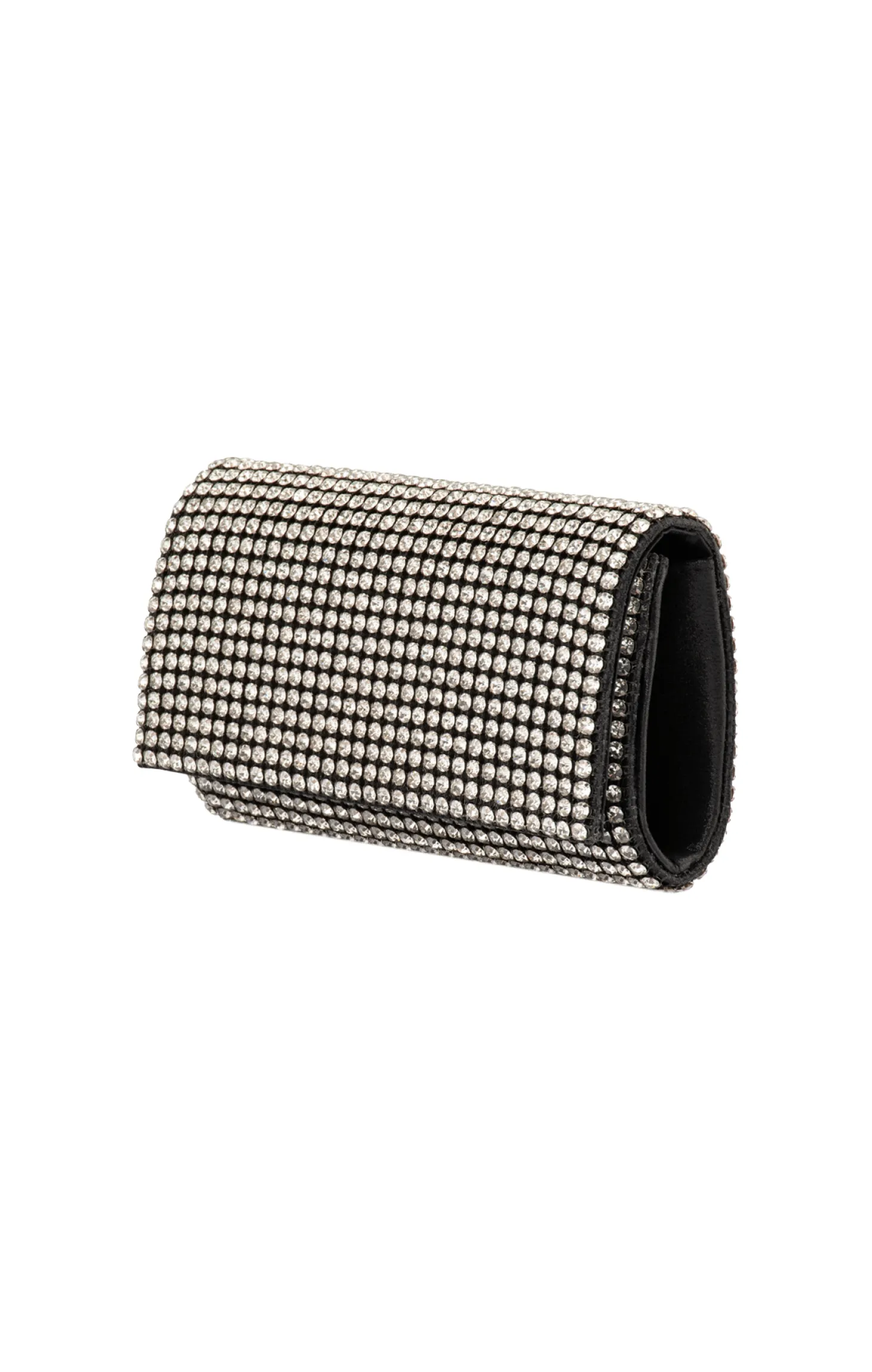 MARIE-ANN CRYSTAL CLUTCH IN BLACK