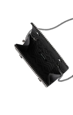 MARIE-ANN CRYSTAL CLUTCH IN BLACK